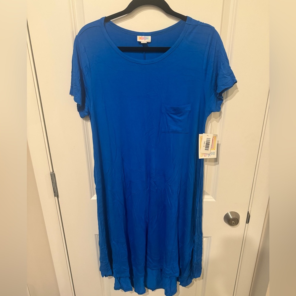LuLaRoe Carly dress NWT blue